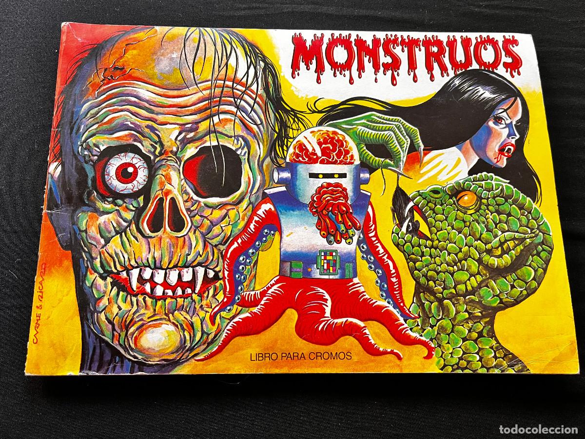 Coleccionismo &Aacute;lbumes: ALBUM PARA CROMOS &rdquo;MONSTRUOS&rdquo; DE CARME & RICARD. 1986