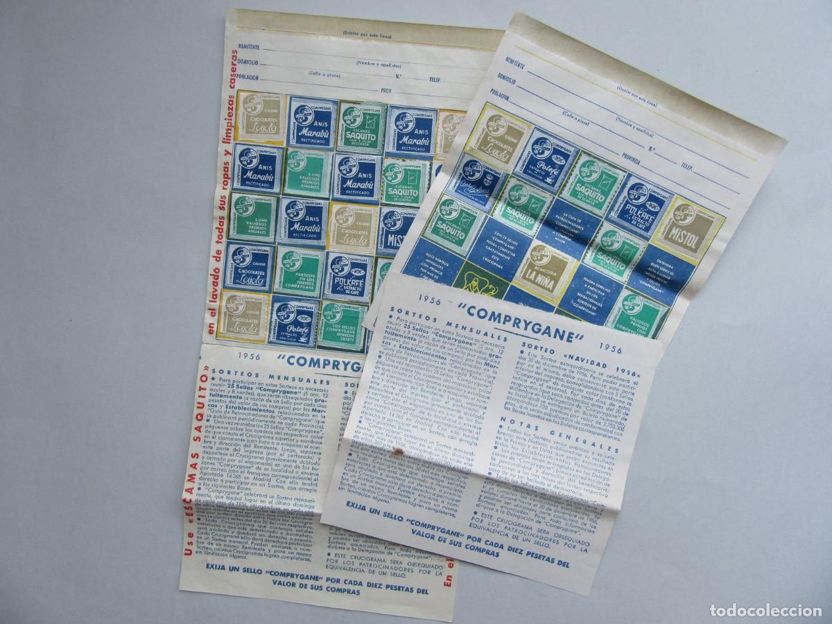 Coleccionismo &Aacute;lbumes: Hojas de cromos COMPRYGANE. 1956. Publicidad Chocolates, Jabones, Achicoria, etc.