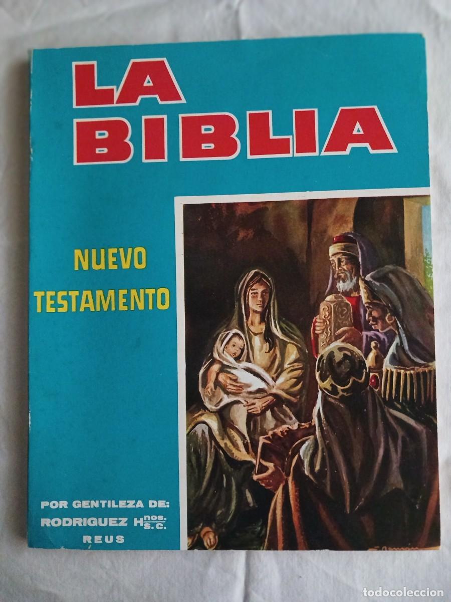 Coleccionismo &Aacute;lbumes: ALBUM INCOMPLETO - LA BIBLIA, NUEVO TESTAMENTO, 1965. RODRIGUEZ HERMANOS DE REUS. CON 19 CROMOS.
