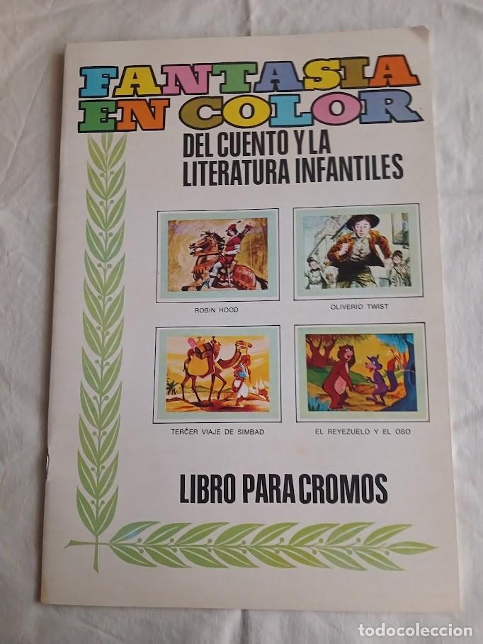 Coleccionismo &Aacute;lbumes: ALBUM VACIO - FANTASIA EN COLOR..., ROBIN HOOD, OLIVERIO TWIST, TERCER VIAJE DE SIMBAD, EL REYEZUELO
