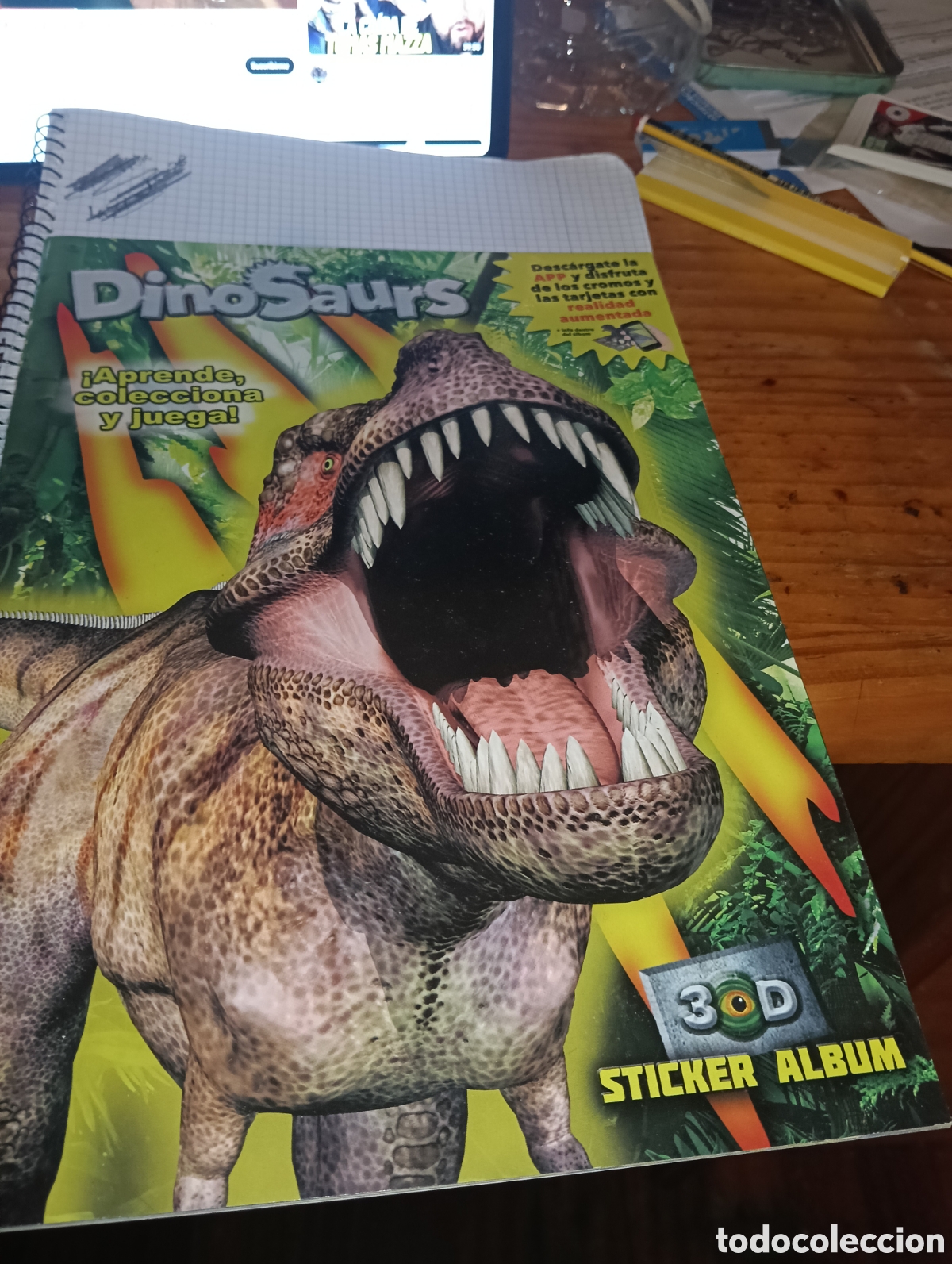Coleccionismo &Aacute;lbumes: &Aacute;lbum vac&iacute;o Dinosaurs 3D sticker &Aacute;lbum