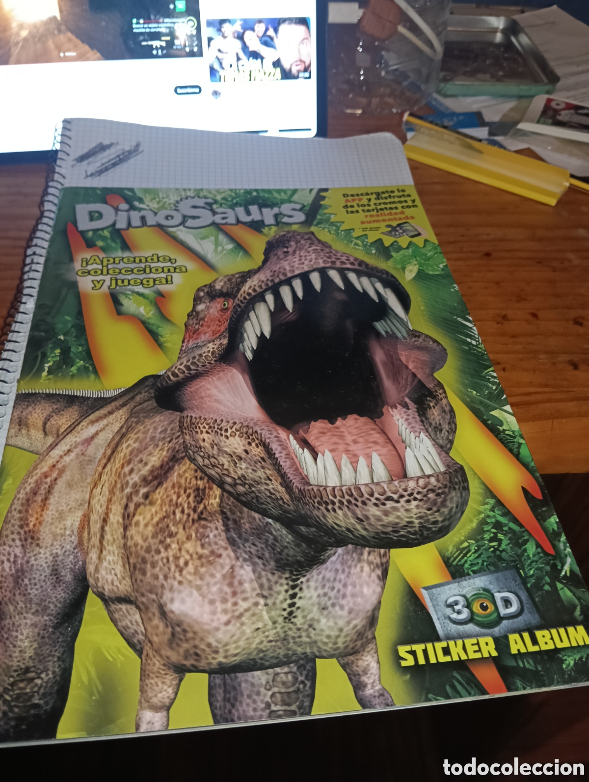 Coleccionismo &Aacute;lbumes: &Aacute;lbum vac&iacute;o Dinosaurs 3D sticker &Aacute;lbum