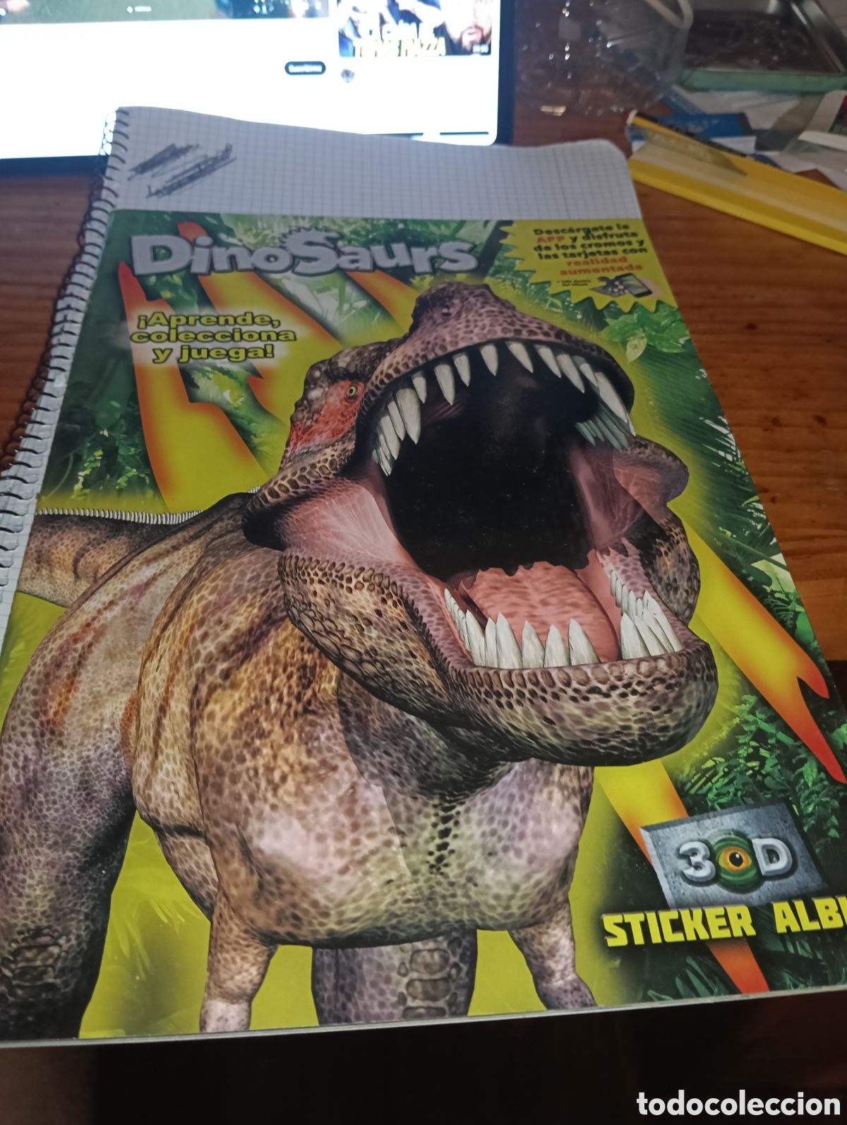 Coleccionismo &Aacute;lbumes: &Aacute;lbum vac&iacute;o Dinosaurs 3D sticker &Aacute;lbum