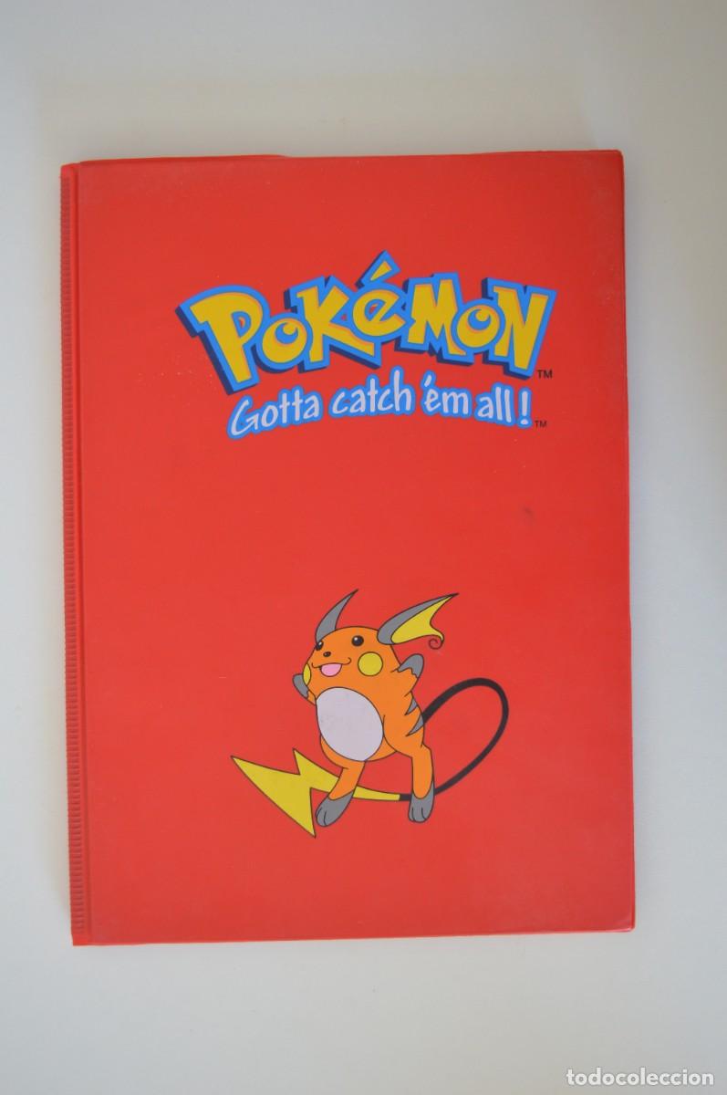 Coleccionismo &Aacute;lbumes: POK&Eacute;MON CARPETA ROJA PARA GUARDAR CARTAS MAGIC TAZOS CROMOS TARJETAS PEGATINAS CASI SIN USO
