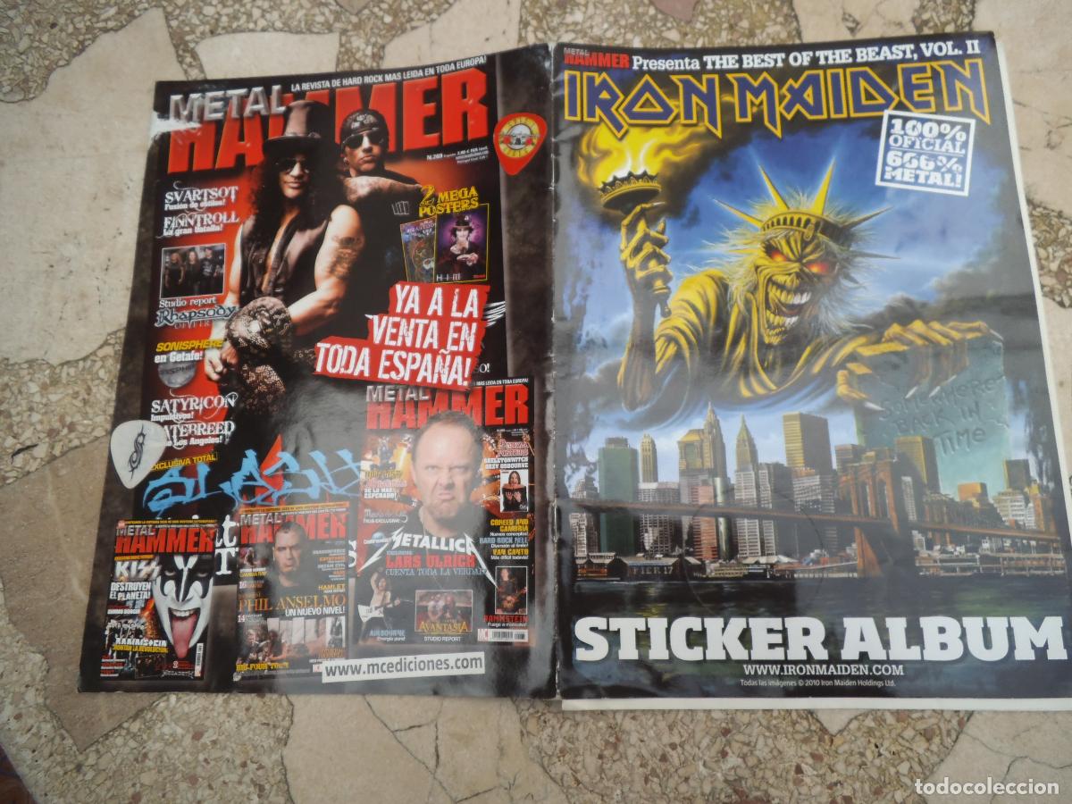 Coleccionismo &Aacute;lbumes: albumdestiker iron maiden, presenta best of the beast vol-II, falta 7 cromos de 38, con poster