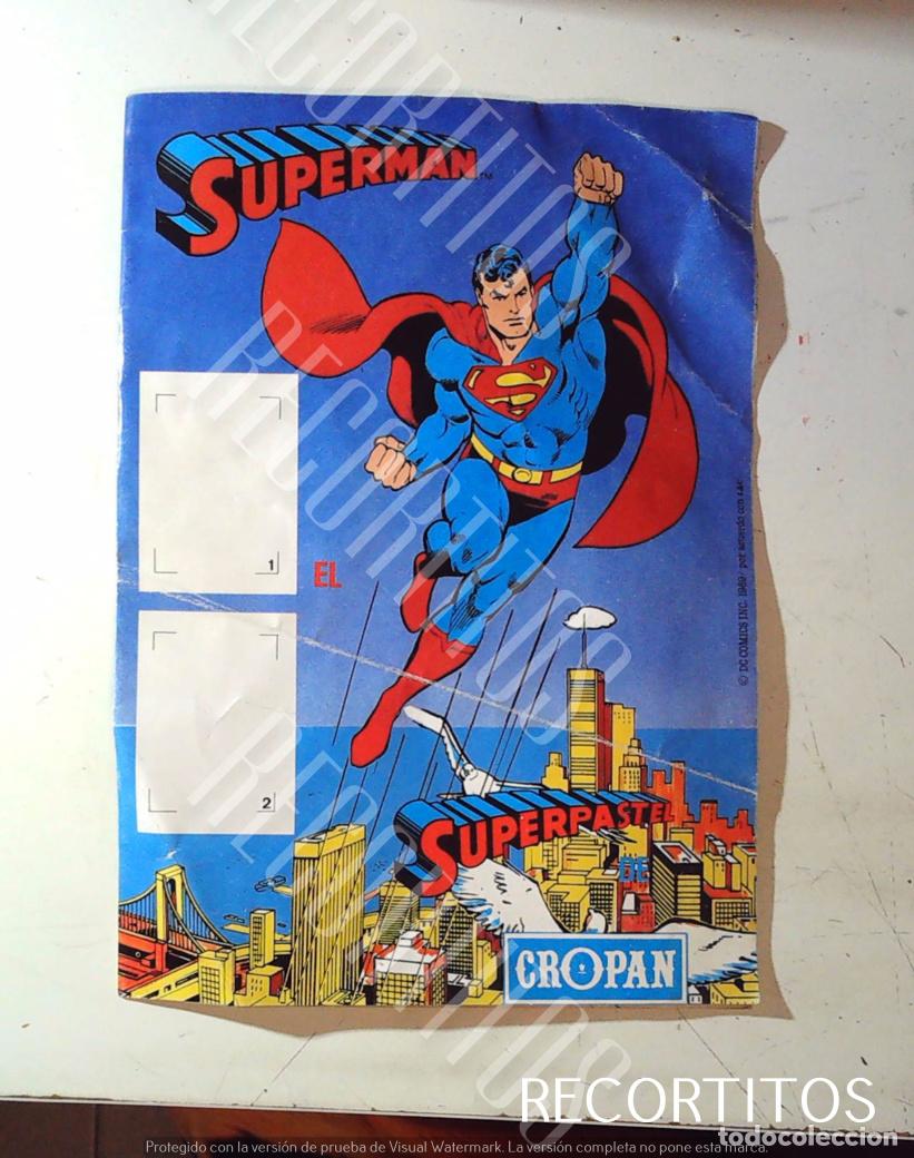 Coleccionismo &Aacute;lbumes: original album plancha superpastel de cropan superman cd comics inc 1989