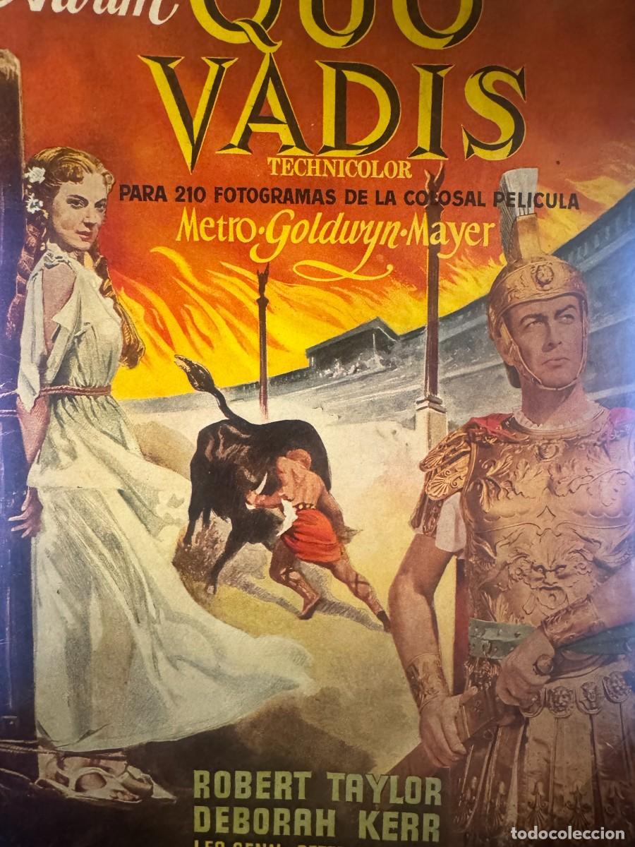 Coleccionismo &Aacute;lbumes: CINE - QUO VADIS - ALBUM DE CROMOS CASI COMPLETO - FALTAN 2 CROMOS - CLIPER -VER FOTOS-(V-28.191)