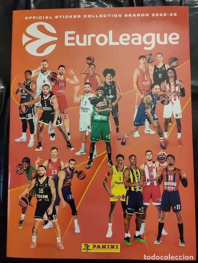 Coleccionismo &Aacute;lbumes: &Aacute;lbum vac&iacute;o EuroLeague Basketball 2025-2026 Panini