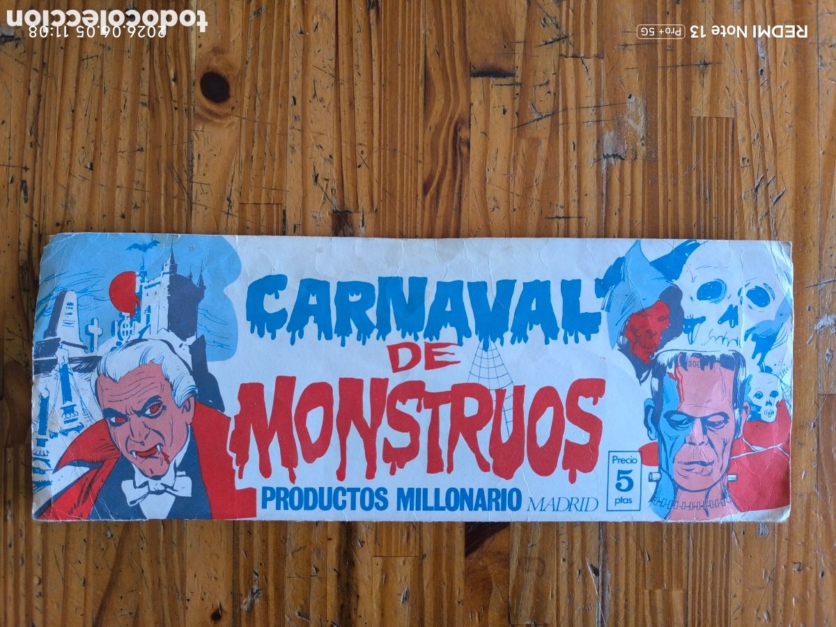 Coleccionismo &Aacute;lbumes: Carnaval de monstruos productos millonarios 1973