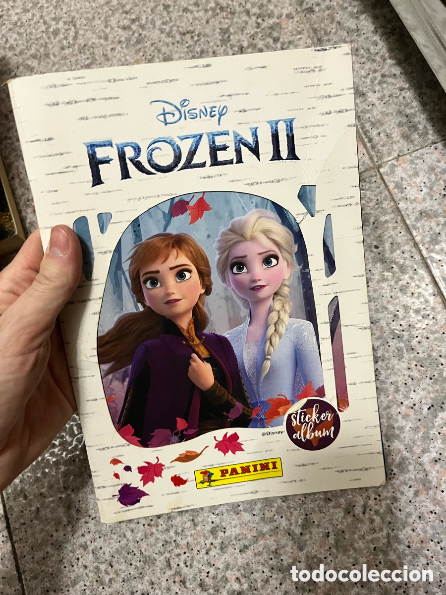 Coleccionismo &Aacute;lbumes: Blas83A &aacute;lbum cromos Frozen II incompleto Disney panini