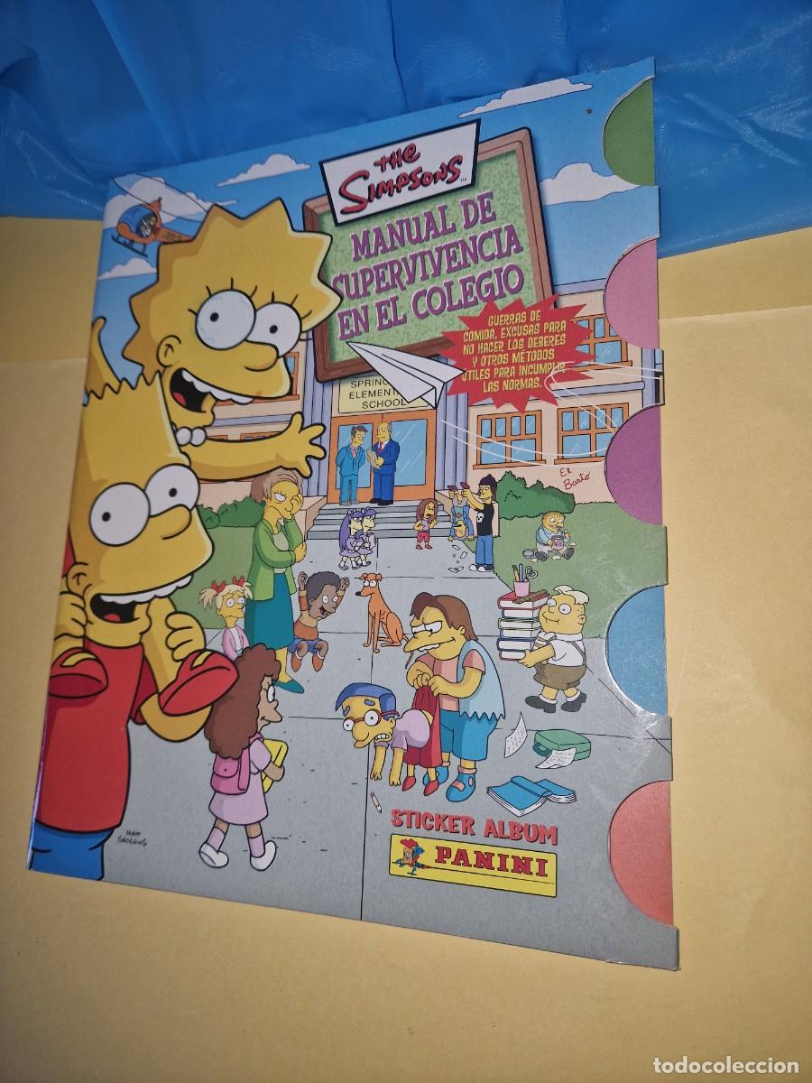 Coleccionismo &Aacute;lbumes: &Aacute;LBUM CROMOS THE SIMPSONS MANUAL DE SUPERVIVENCIA EN EL COLEGIO PANINI /