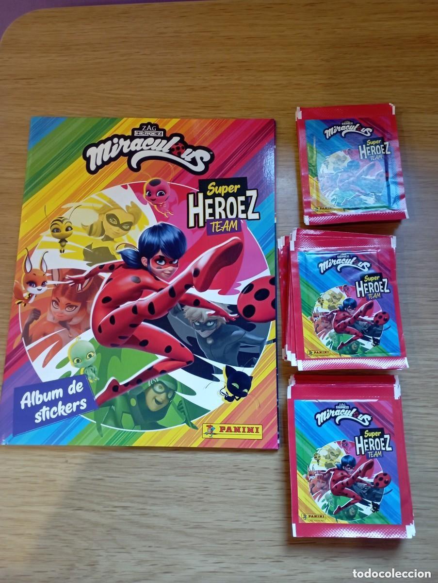 Coleccionismo &Aacute;lbumes: MIRACULOUS HEROEZ TEAM LADY BUG ALBUM Y 50 SOBRES CROMOS NUEVOS