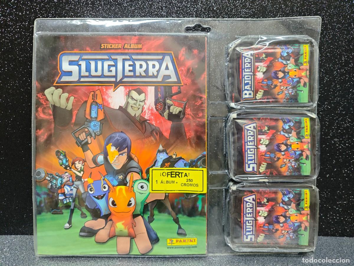 Coleccionismo &Aacute;lbumes: ALBUM CROMOS SLUGTERRA MAS 250 CROMOS EN SOBRES PRECINTADO
