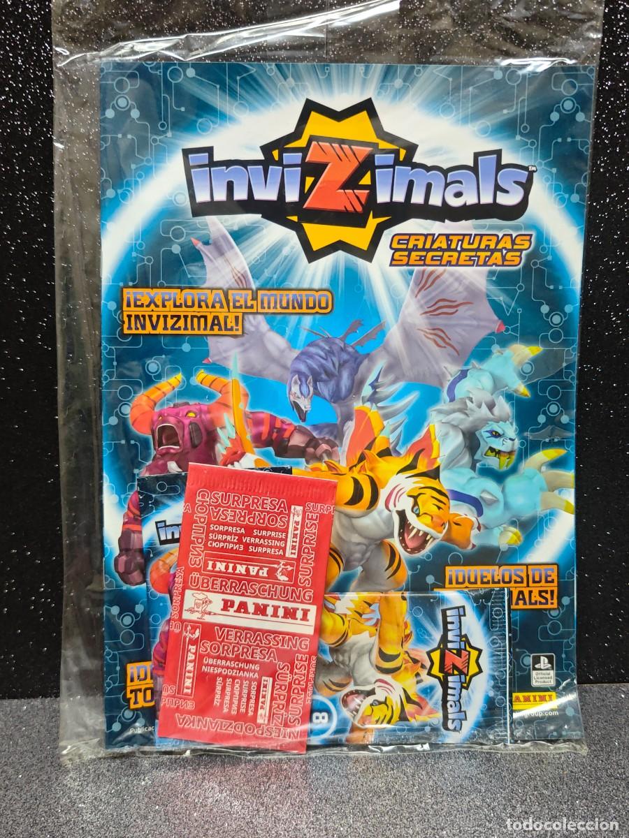 Coleccionismo &Aacute;lbumes: ALBUM CROMOS INVIZIMALS MAS 3 SOBRES PANINI PRECINTADO