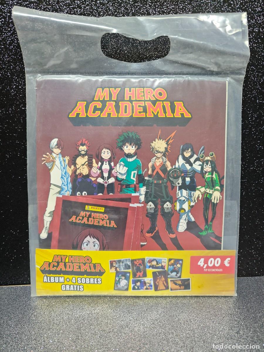 Coleccionismo &Aacute;lbumes: ALBUM CROMOS MY HERO ACADEMIA MAS 4 SOBRES PANINI PRECINTADO