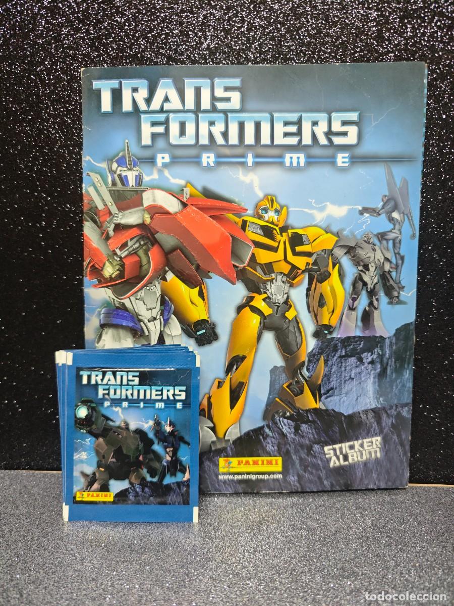 Coleccionismo &Aacute;lbumes: ALBUM CROMOS TRANSFORMERS MAS 9 SOBRES PANINI