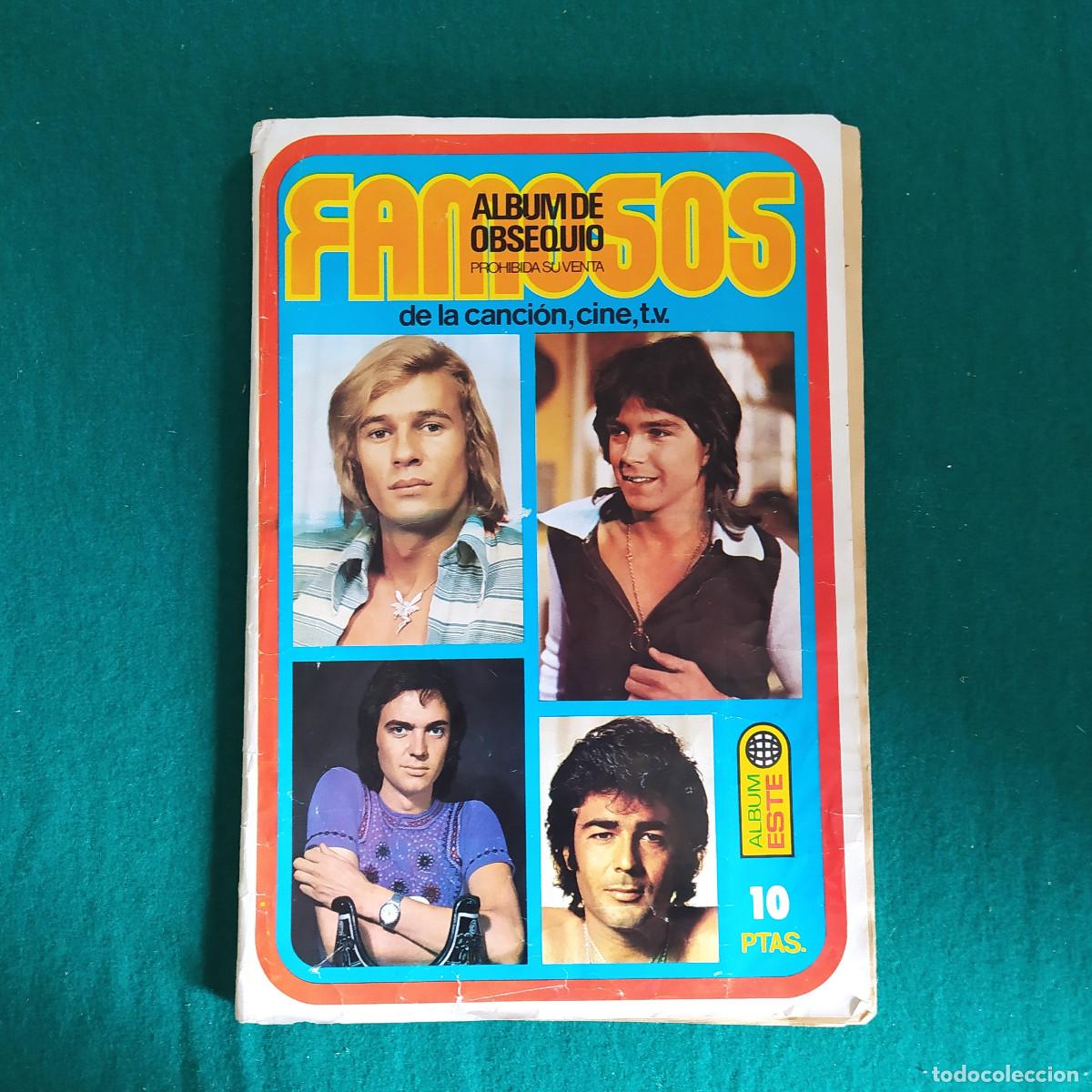 Coleccionismo &Aacute;lbumes: Album Cromos Famosos de la canci&oacute;n, cine, tv