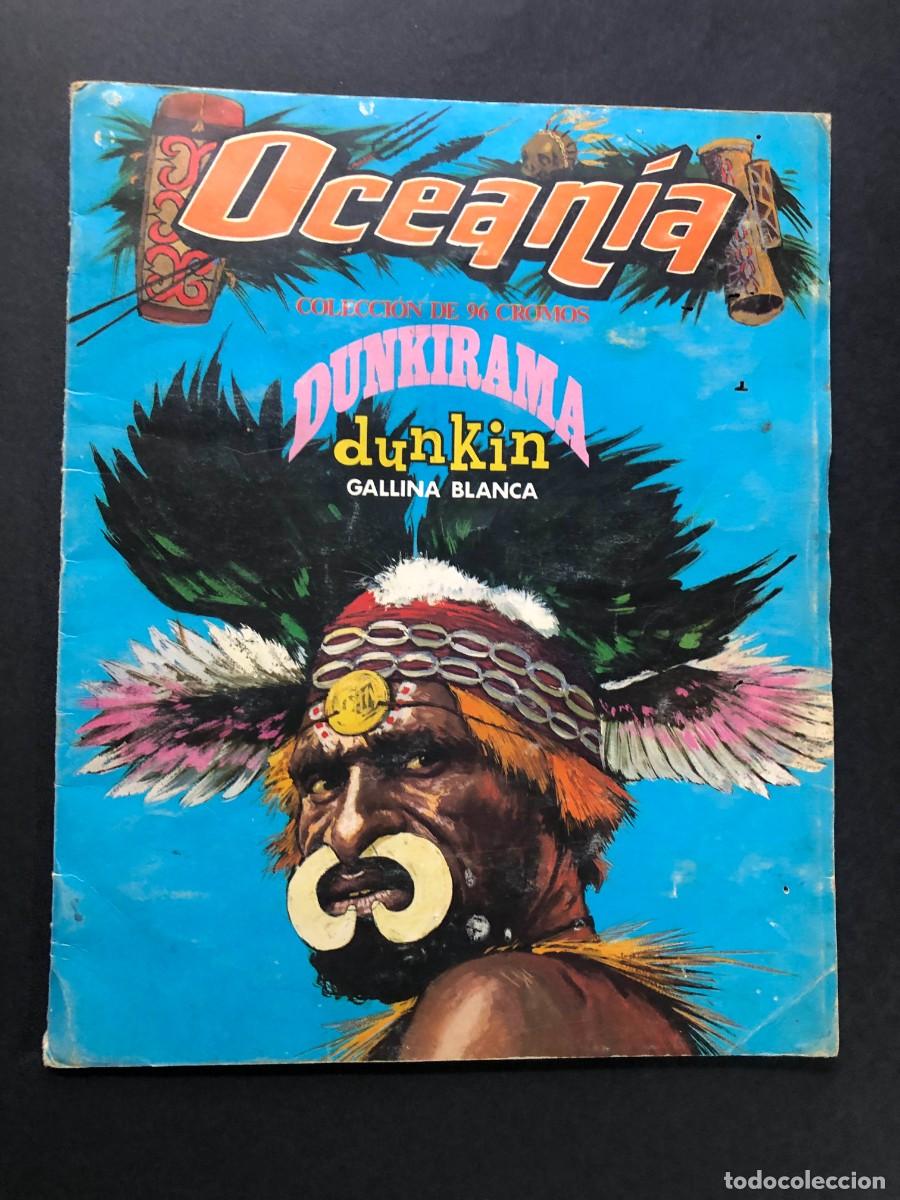 Coleccionismo &Aacute;lbumes: ALBUM OCEAN&Iacute;A / CON 75 CROMOS DUNKIRAMA / DUNKIN / GALLINA BLANCA