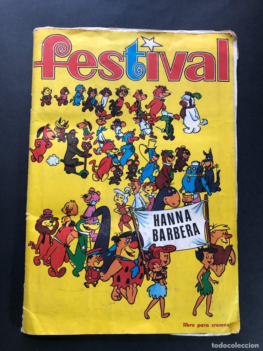 Coleccionismo &Aacute;lbumes: ALBUM FESTIVAL / HANNA BARBERA / CONTIENE 198 CROMOS PEGADOS / FHER 1971