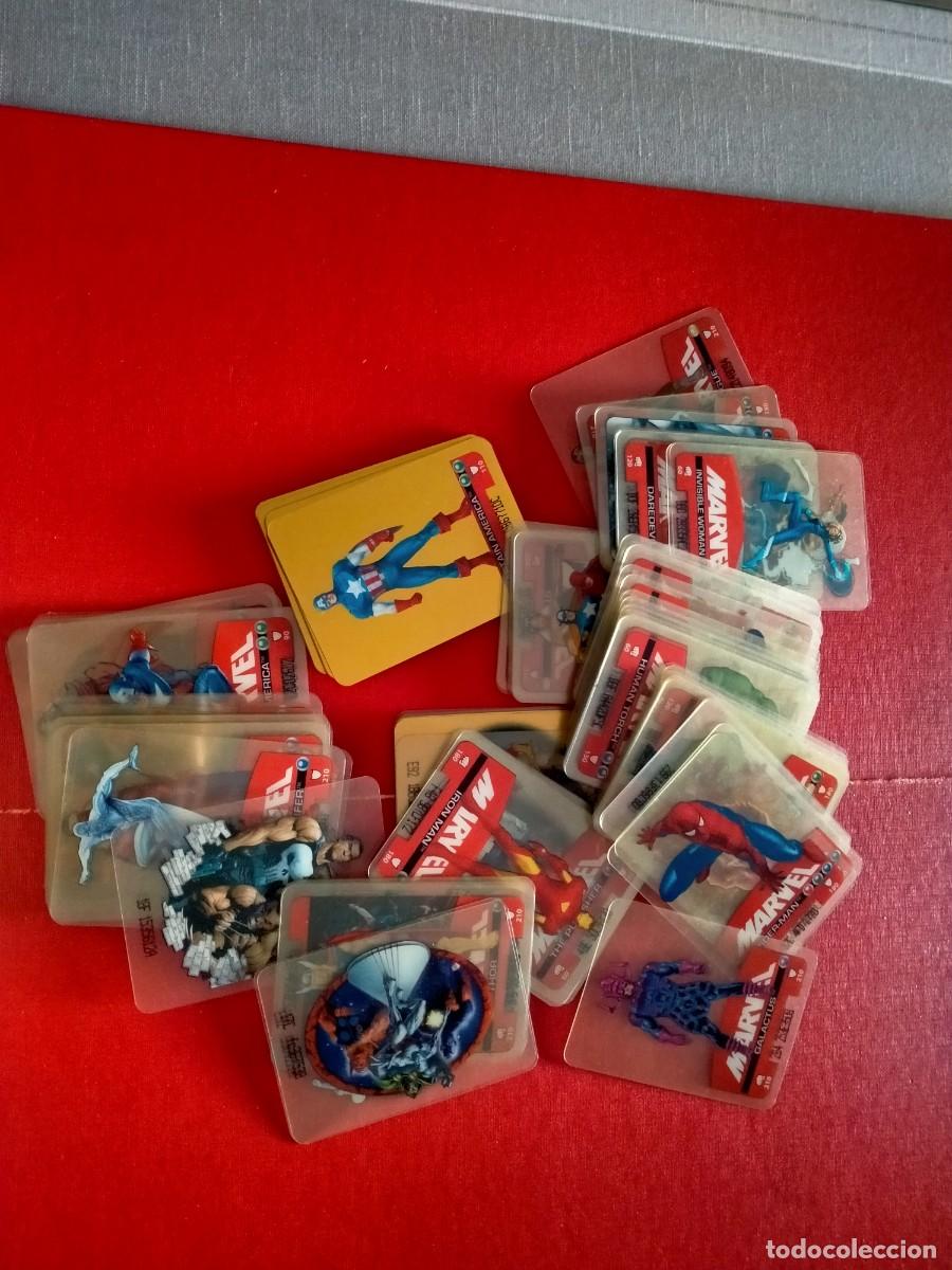 Coleccionismo &Aacute;lbumes: cromos de marvel lamincards gran lote de 107 muy variadas