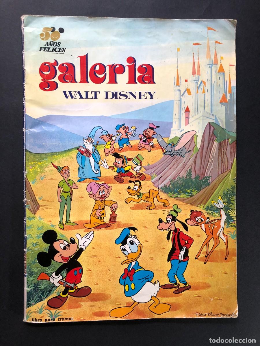 Coleccionismo &Aacute;lbumes: ALBUM GALERIA / WALT DISNEY / FALTAN 15 CROMOS / 195 CROMOS PEGADOS / ED. FHER 1972