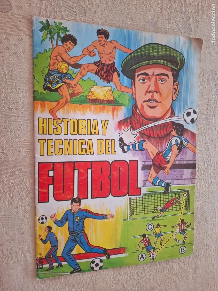 Coleccionismo &Aacute;lbumes: ALBUM HISTORIA Y T&Eacute;CNICA DEL F&Uacute;TBOL - RUIZ ROMERO - CONTIENE 2 CROMOS CON GENTO.
