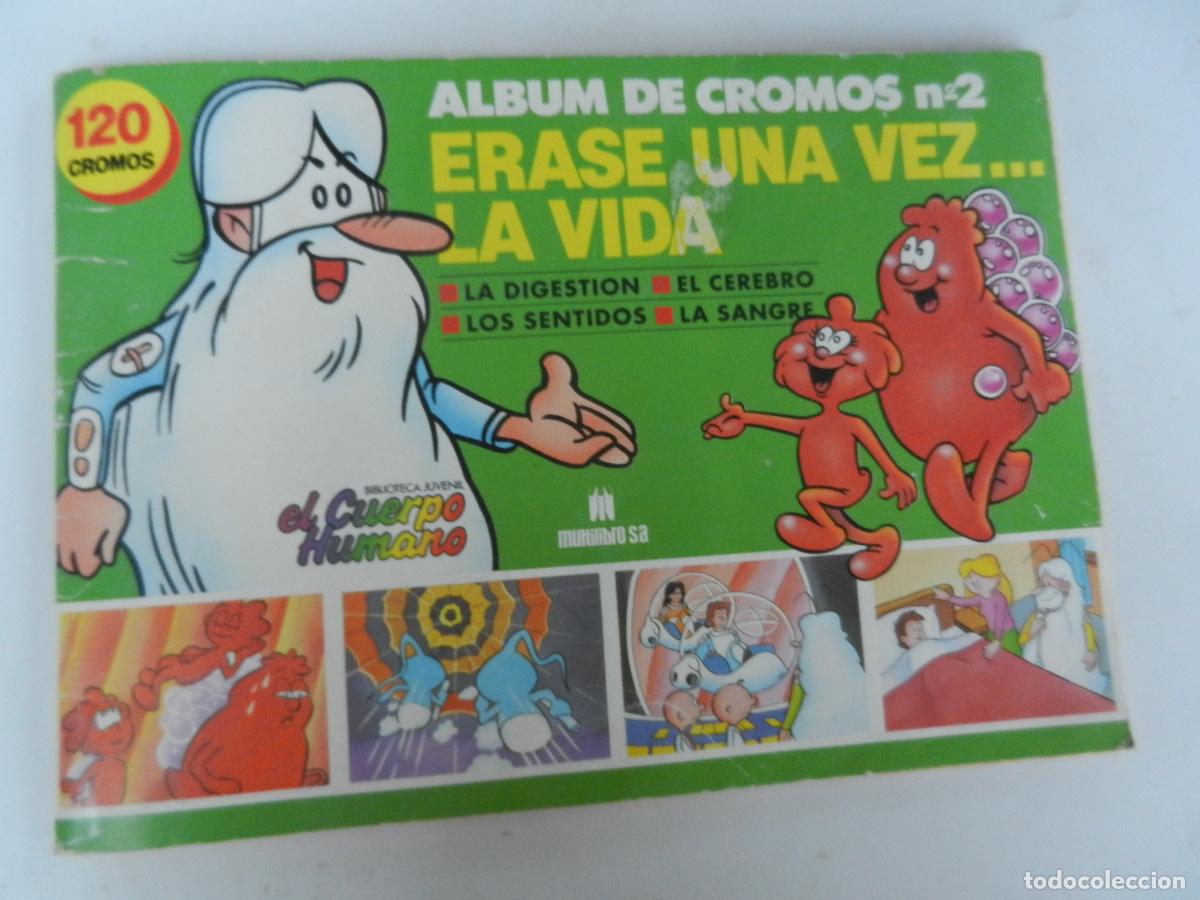 Coleccionismo &Aacute;lbumes: ERASE UNA VEZ ... LA VIDA - &Aacute;LBUM N&ordm; 2 - BIBLIOTECA JUVENIL EL CUERPO HUMANO - MULTILIBRO 1985.