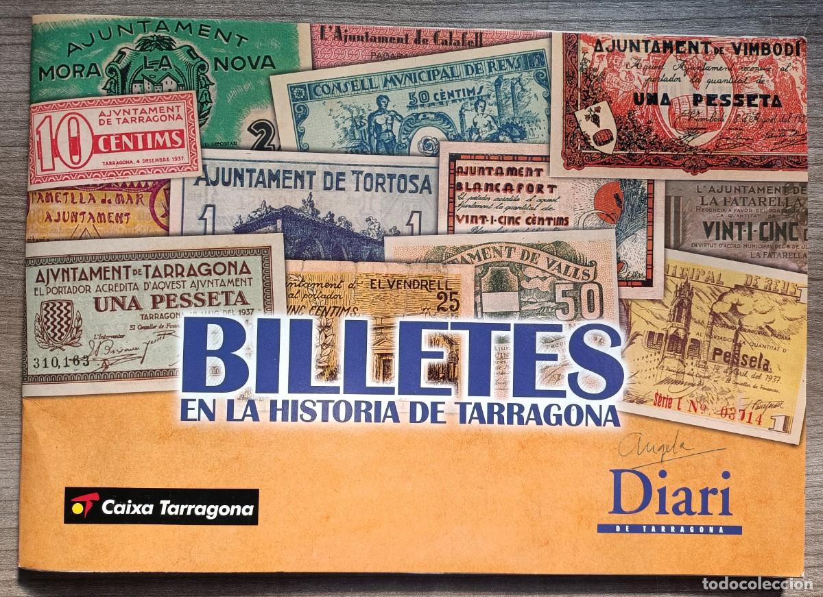 Collectionnisme Albums: Album cromos Caixa tarragona i Diari, billetes en la historia de Tarragona, falta alguno, ver nota