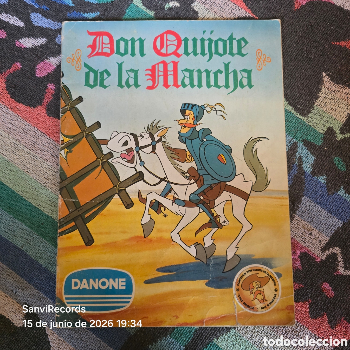 Coleccionismo &Aacute;lbumes: &Aacute;LBUM DE CROMOS DON QUIJOTE DE LA MANCHA (DANONE) [INCOMPLETO]