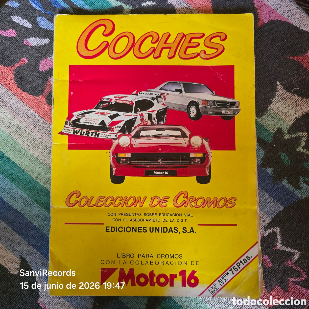 Collectionnisme Albums: &Aacute;LBUM DE CROMOS COCHES, COLECCI&Oacute;N DE CROMOS (EDICIONES UNIDAS, MOTOR16) [INCOMPLETO]