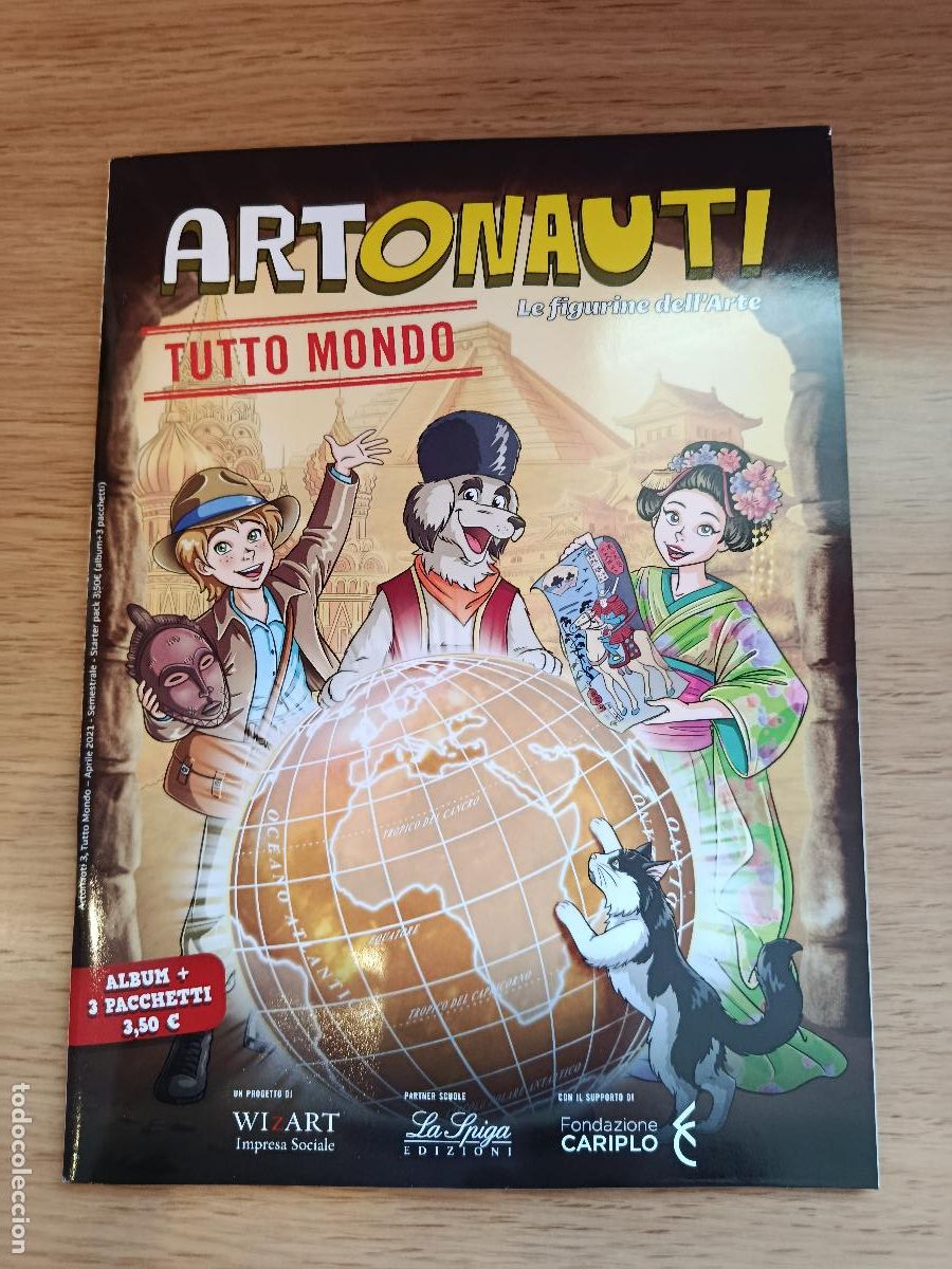 Colecionismo Cadernetas: ALBUM DE ARTE ARTONAUTY TUTTO MONDO DEL MUNDO ITALIANO Y 25 SOBRES DE CROMOS