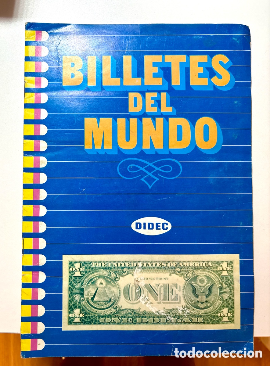 Coleccionismo &Aacute;lbumes: &Aacute;lbum Billetes del Mundo (DIDEC, 1984) - Casi Completo (Solo faltan 34)