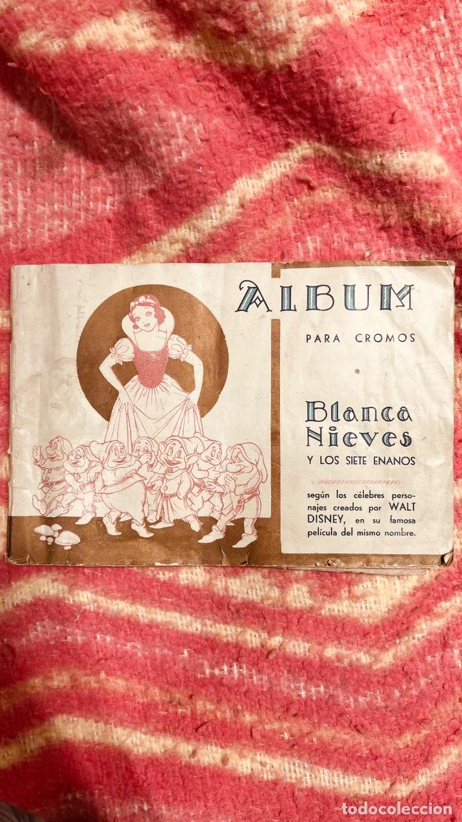 Coleccionismo &Aacute;lbumes: &Aacute;lbum de cromos Blanca Nieves y los siete enanitos incompleto mitad s XX
