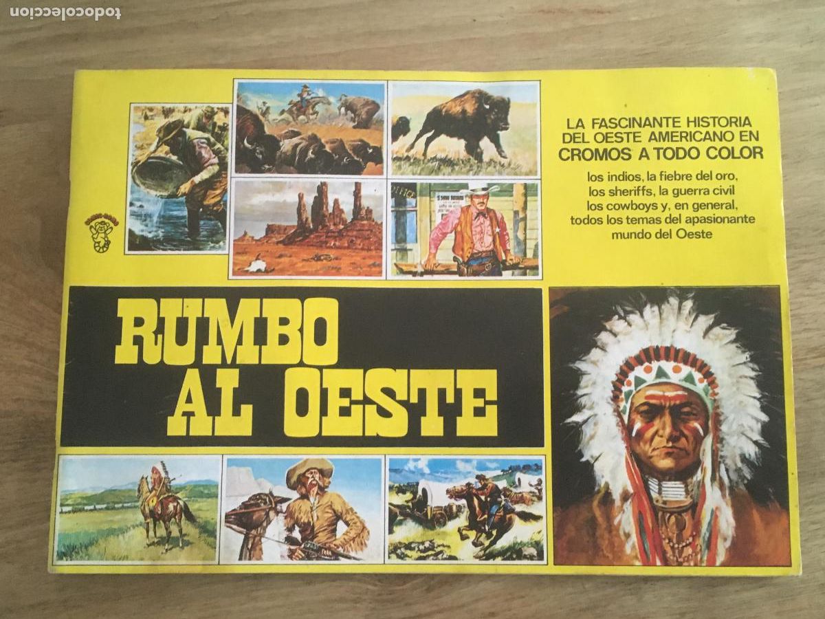 Coleccionismo &Aacute;lbumes: rumbo al oeste album de cromos incompleto perfecto estado como nuevo