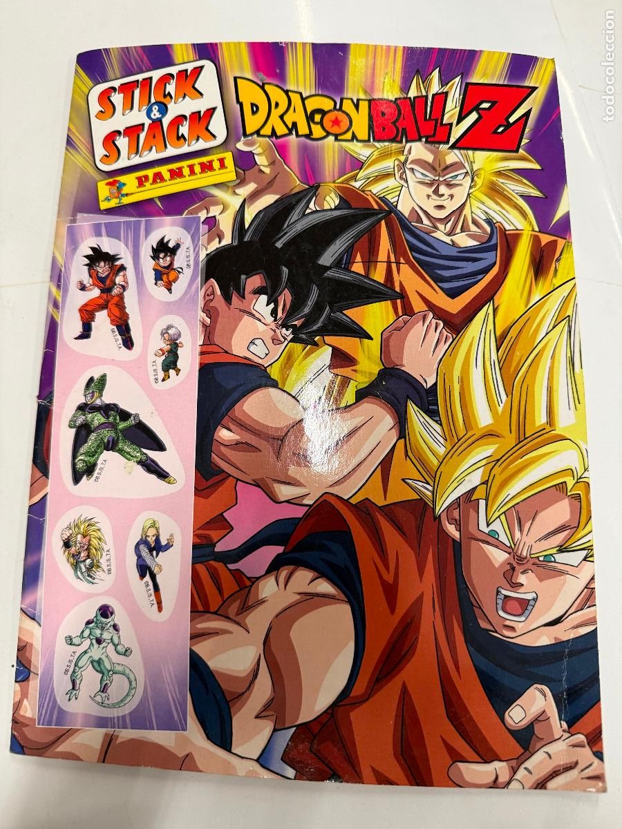 Coleccionismo &Aacute;lbumes: DRAGONBALL Z STICK & STACK De Panini. Album de cromos incompleto. Todas las paginas fotografiadas