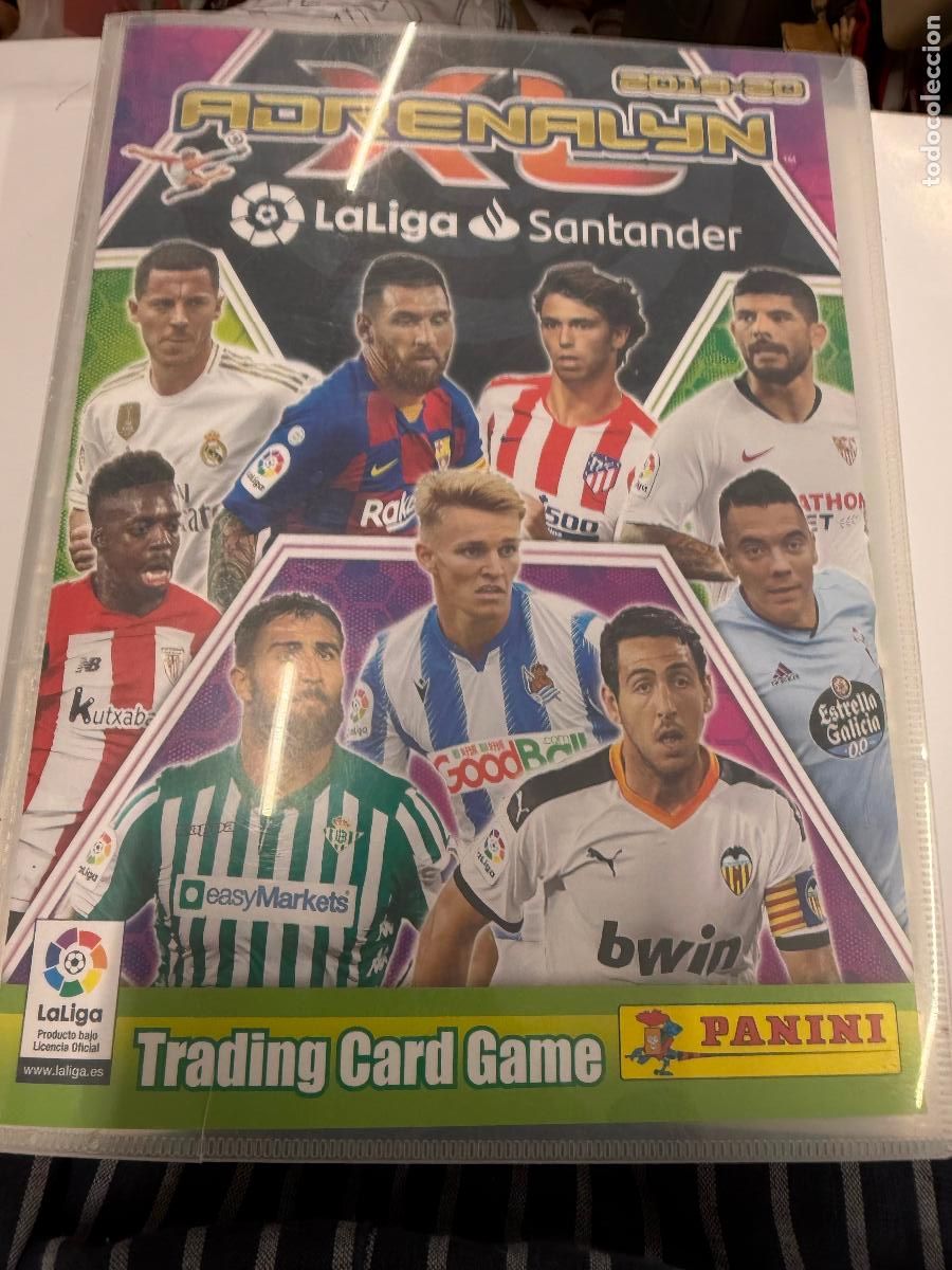 Coleccionismo &Aacute;lbumes: ADRENALYB 2019-20 De Panini. Mas de 70 Trading Cards.Album de cromos Todas las paginas fotografiadas