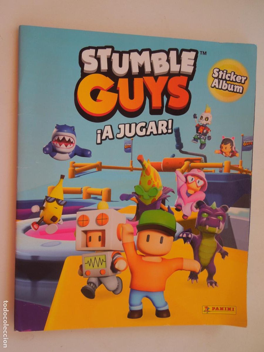Coleccionismo &aacute;lbumes: STUMBLE GUYS &iexcl; A JUGAR! STICKER ALBUM - PANINI INCOMPLETO CON 120 CROMOS