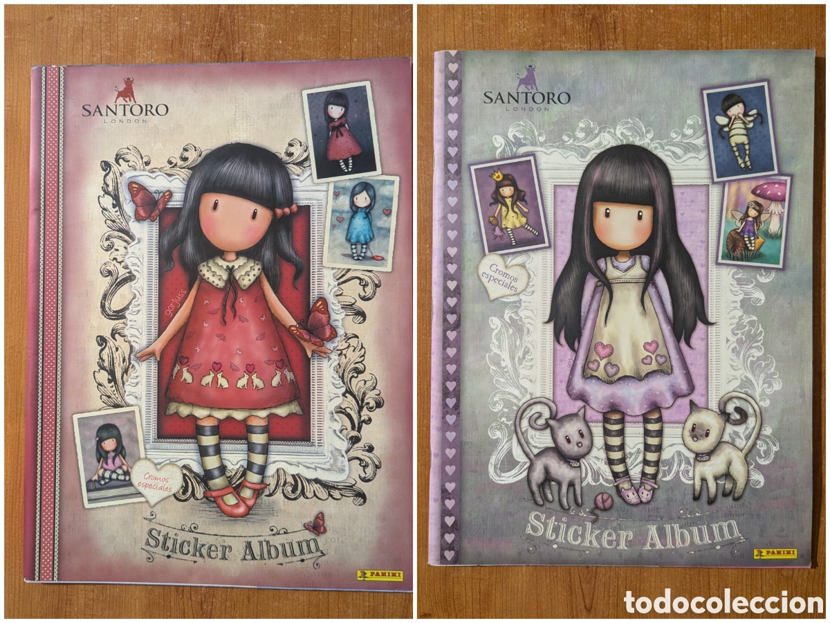 Coleccionismo &aacute;lbumes: Dos albums Gorjuss Santoro. Sticker Album de Santoro London Gorjuss Panini 2017 y 2018 incompletos