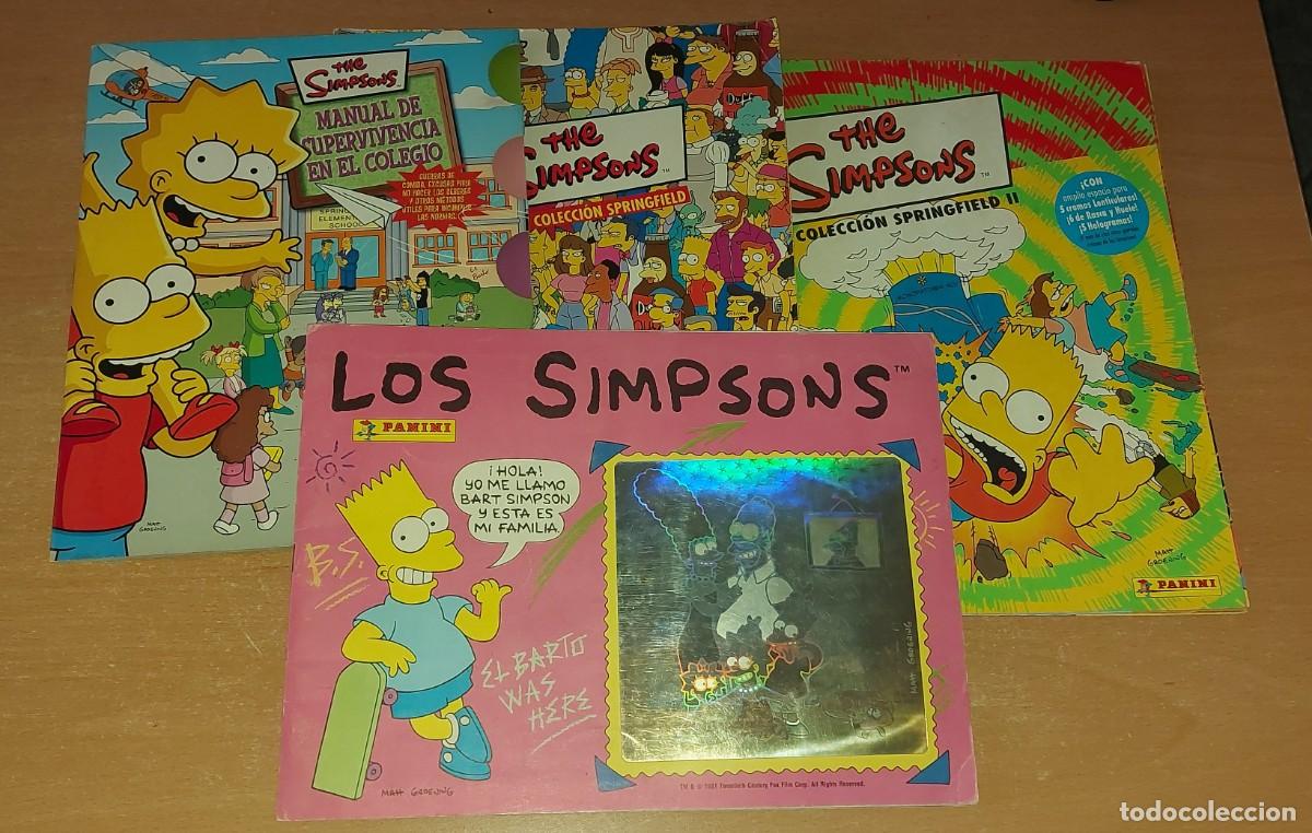 Coleccionismo &aacute;lbumes: Lote 4 albums cromos The Simpsons panini