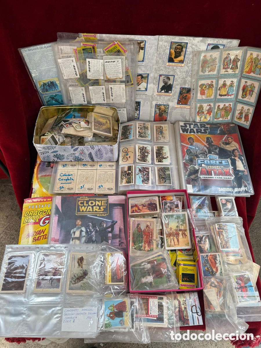 Coleccionismo &aacute;lbumes: Enorme lote de cromos antiguos,futbol,Chocholates,etc