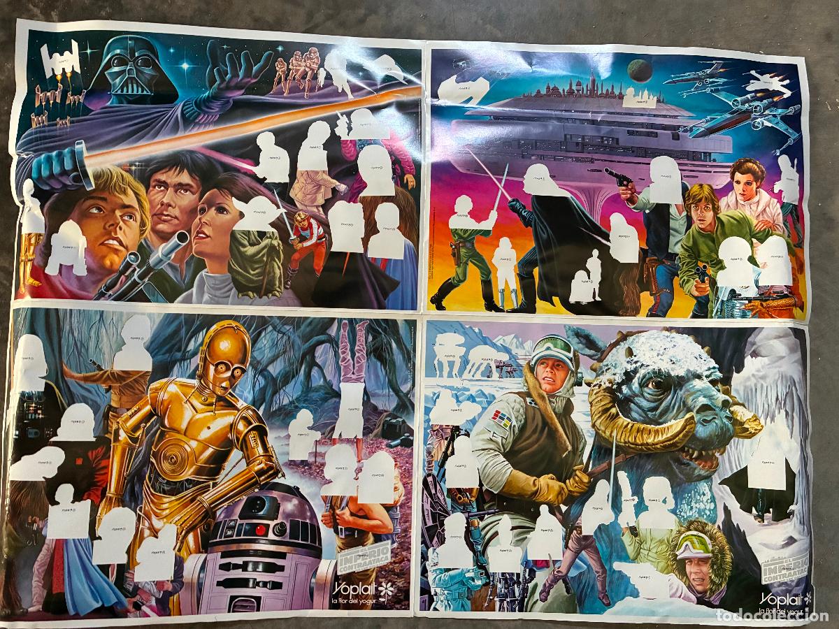 Coleccionismo &aacute;lbumes: Poster album Star Wars El Imperio Contraataca cromos Yoplait a&ntilde;os 80 sin estrenar bien conservado