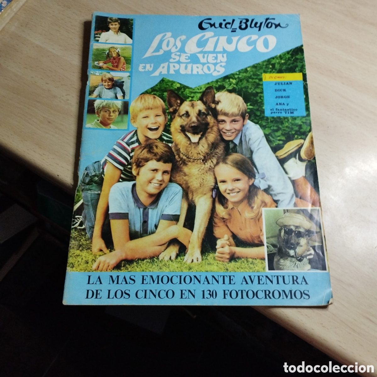 Coleccionismo &aacute;lbumes: &Aacute;lbum. Los Cinco se ven en apuros. Enid Blyton. 1972. Ediciones G. Del Toro.