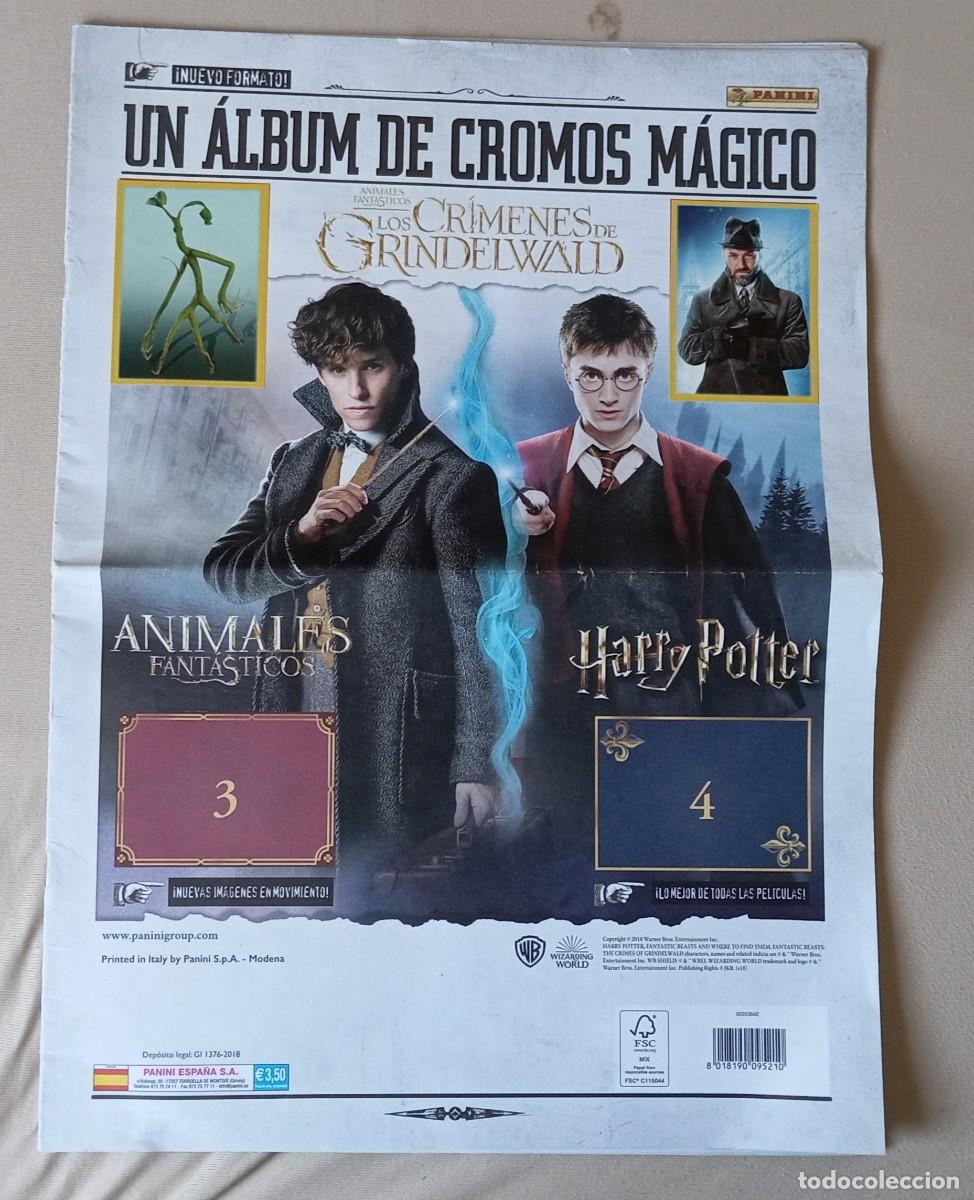 Coleccionismo &aacute;lbumes: Album cromos INCOMPLETO Animales Fant&aacute;sticos Los Cr&iacute;menes de Grindelwald, Harry Potter. PANINI