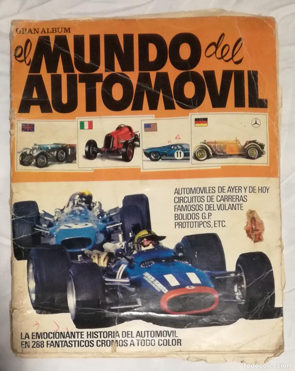 Coleccionismo &aacute;lbumes: Gran album El mundo del automovil; Bruguera - Para aprovechar cromos