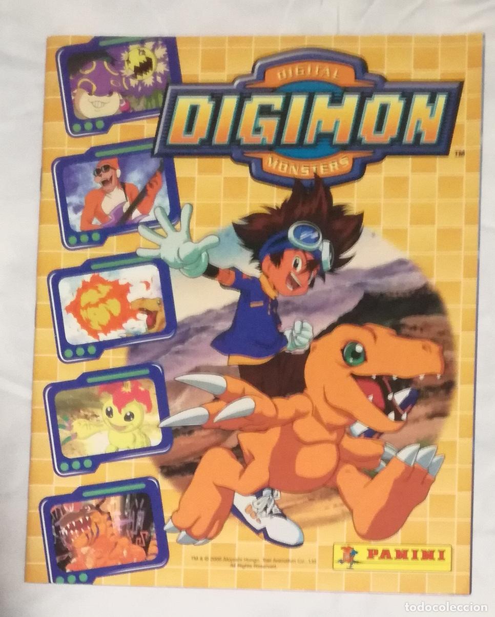 Coleccionismo &aacute;lbumes: Album Digimon; Panini - Casi plancha, contiene 3 cromos; Incluye el poster central