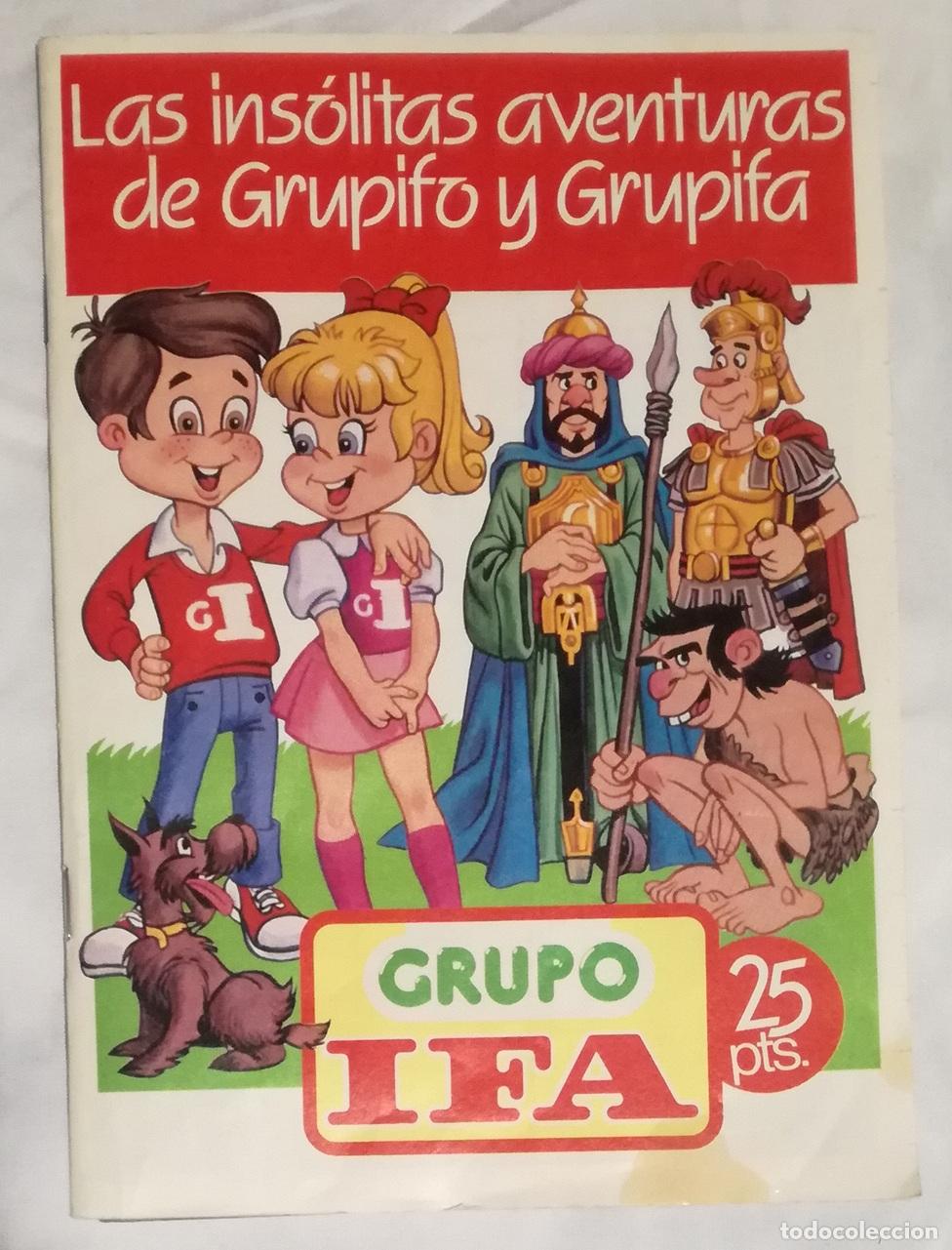 Coleccionismo &aacute;lbumes: Album Las insolitas aventuras de Grupifo y Grupifa; Grupo IFA - Faltan 22 cromos de 96