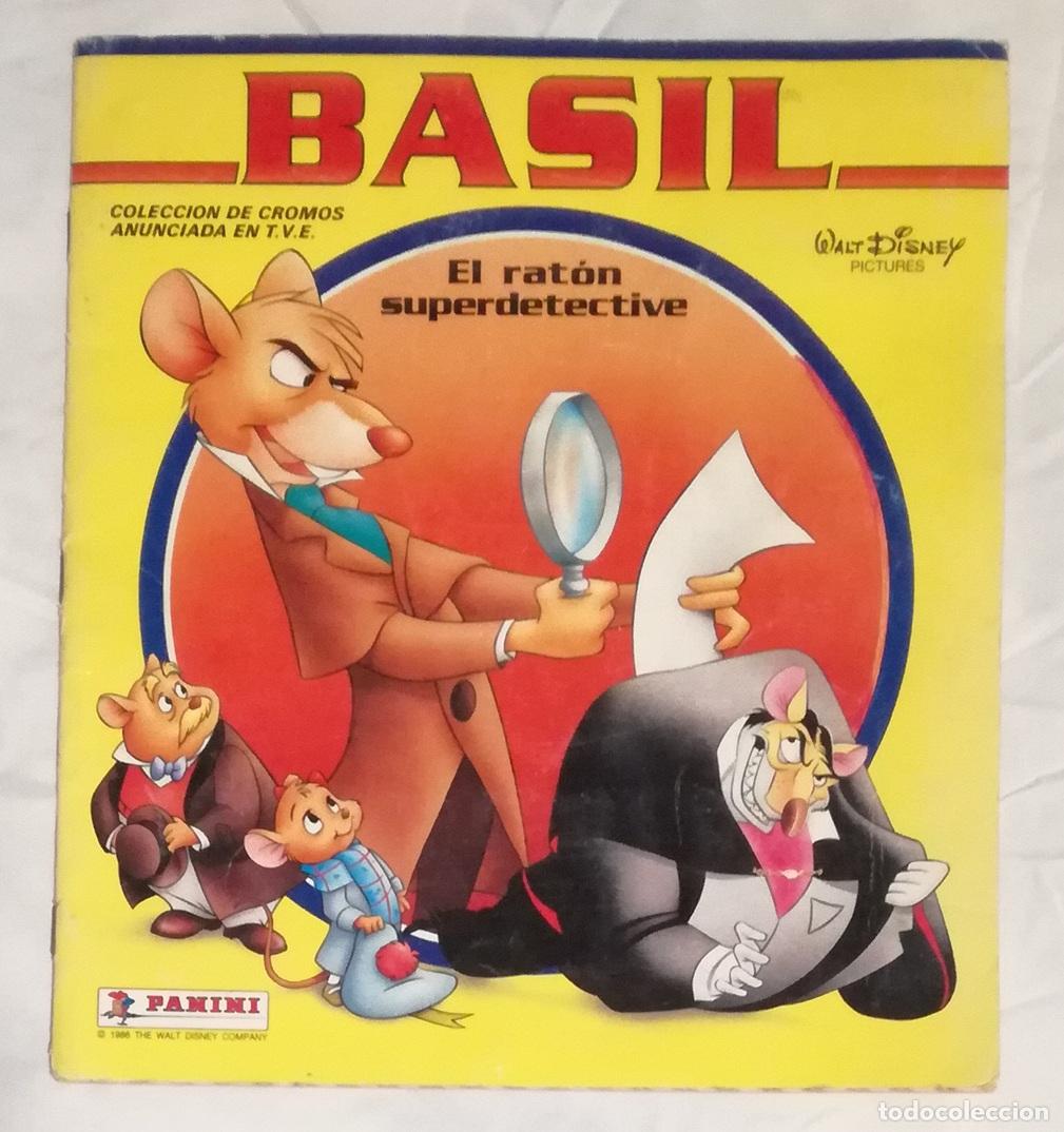 Coleccionismo &aacute;lbumes: Comic Basil, el raton superdetective; Panini - A falta de 41 cromos