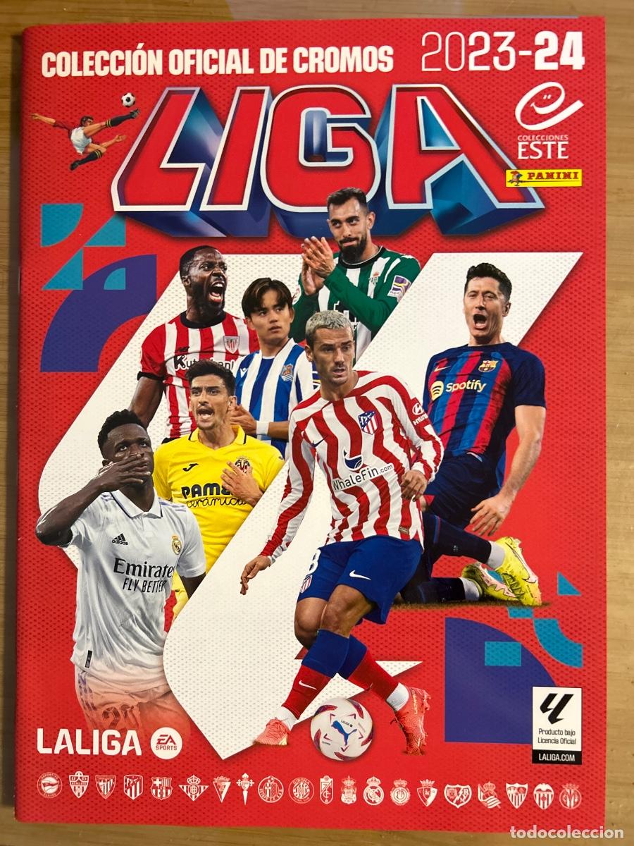 Coleccionismo &aacute;lbumes: Album de cromos de futbol vacio 2023 L2019 0 nuevo plancha Este 09-10 Messi