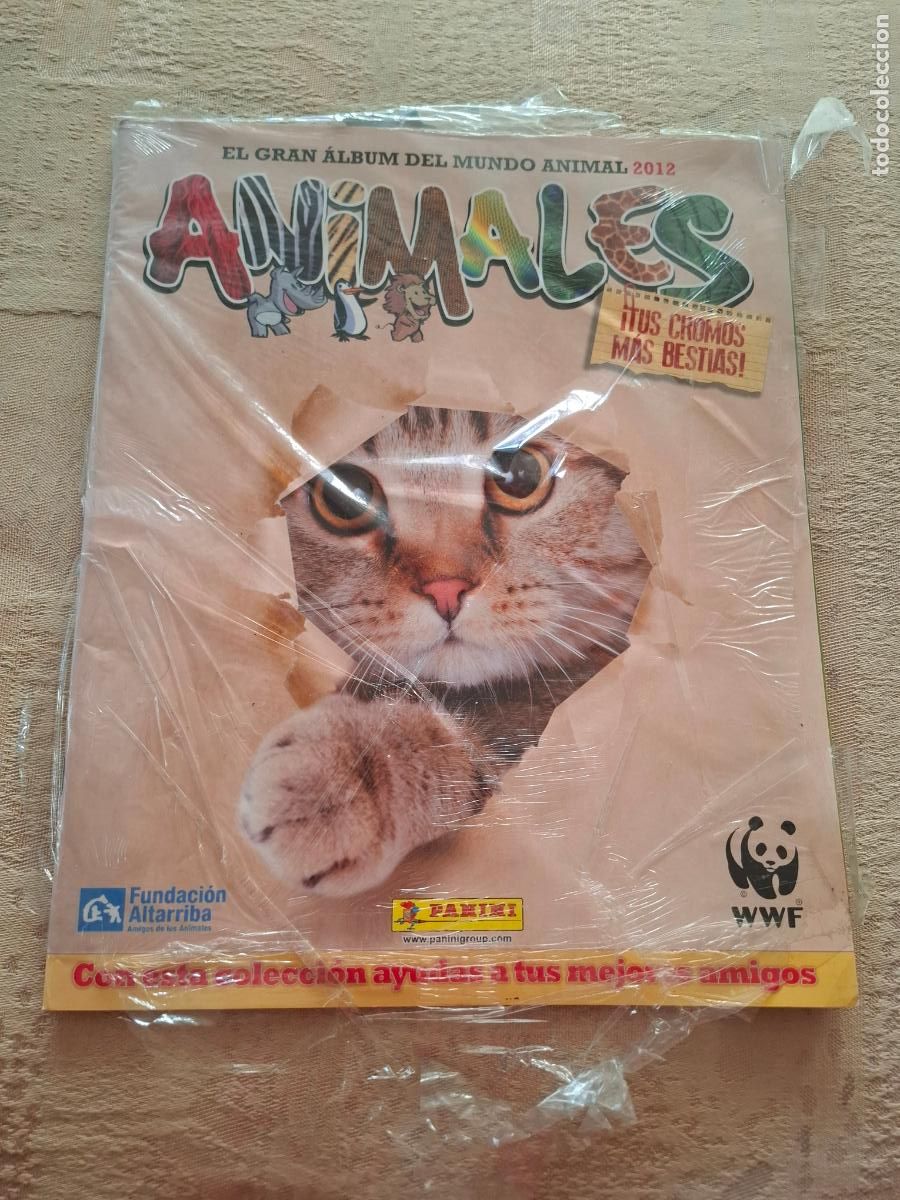 Coleccionismo &aacute;lbumes: ALBUM VACIO ANIMALES 2012 - PANINI