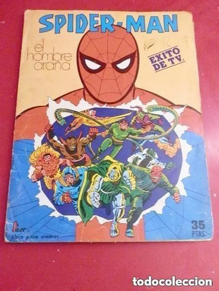 Collectable Incomplete Albums: ALBUM INCOMPLETO - SPIDERMAN EL HOMBRE ARA&Ntilde;A -EDITORIAL FHER -LE FALTAN 8 CROMOS
